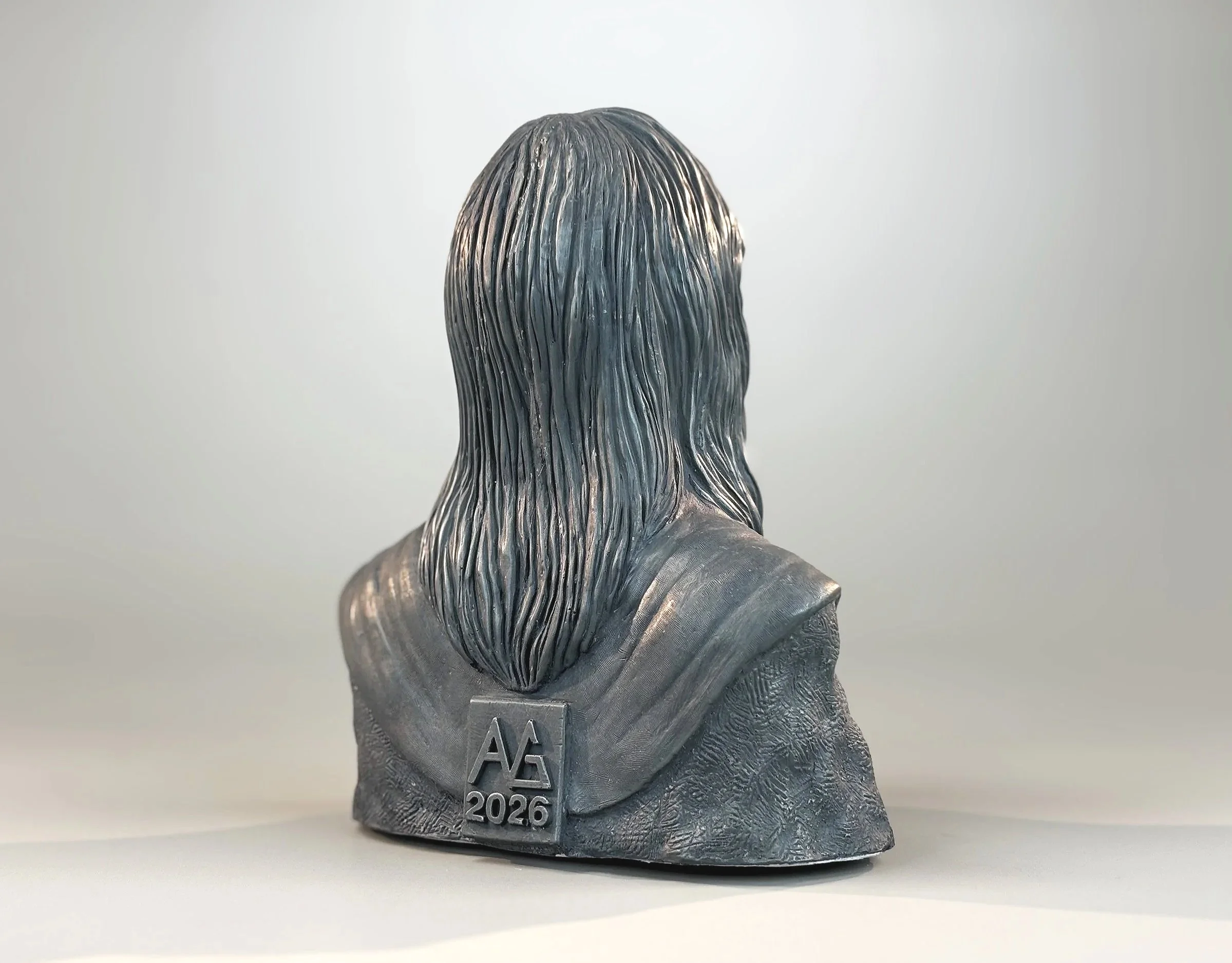 Alex Lifeson portrait Sculpture by Arnold G. © 2026 therushsculptor.com