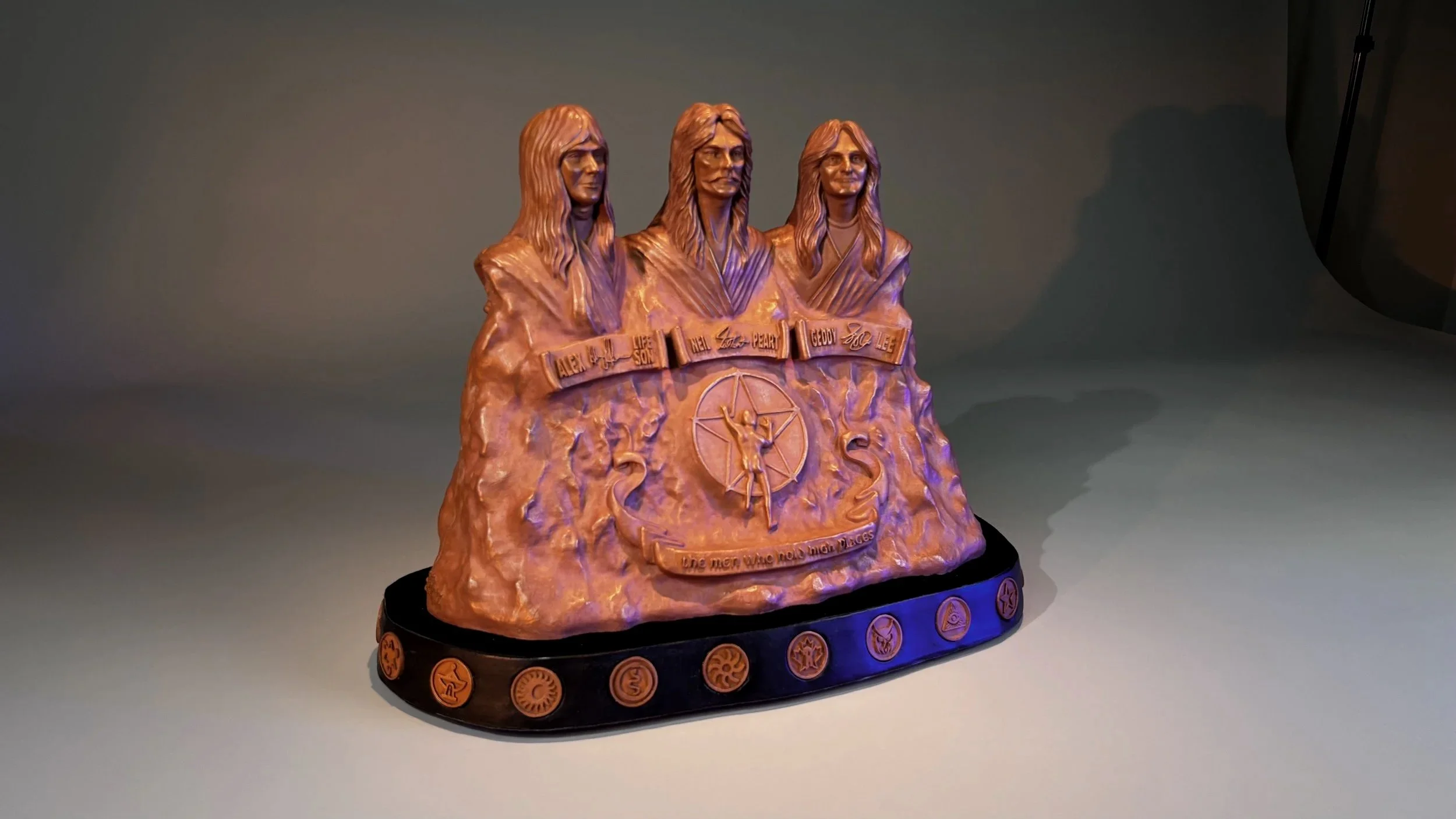 The Men Who Hold High Places - Reduced Scale - Bonded Copper - ©2026 Arnold G. therushsculptor.com