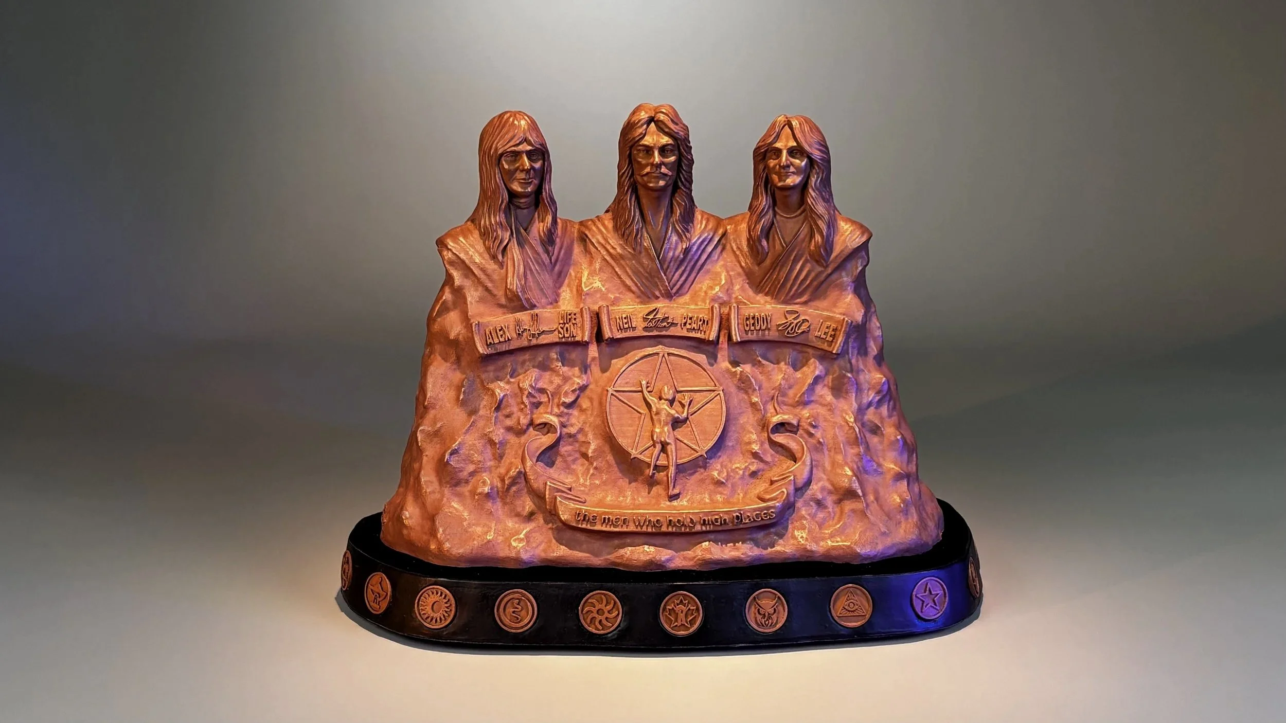 The Men Who Hold High Places - Reduced Scale - Bonded Copper - ©2026 Arnold G. therushsculptor.com