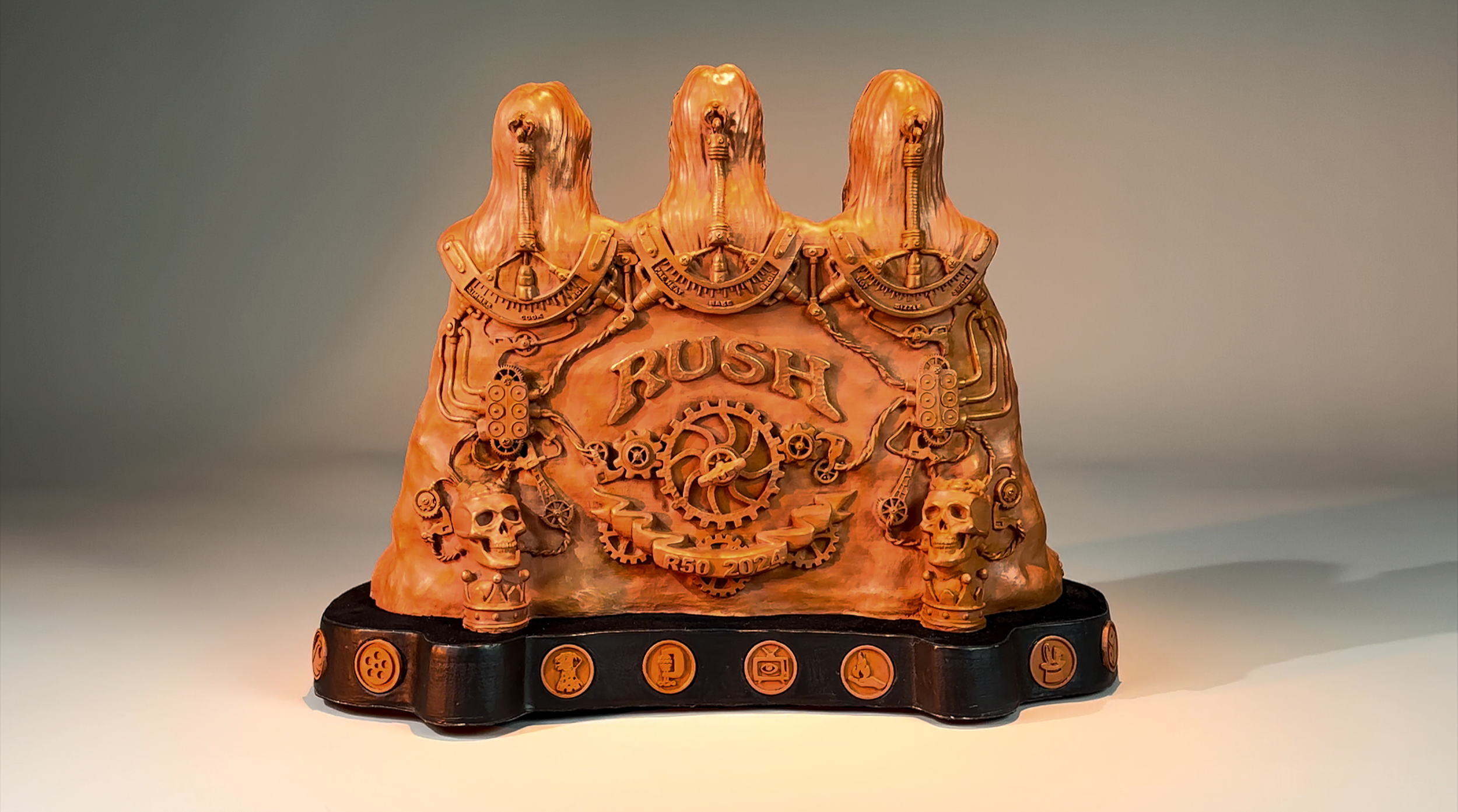 The Men Who Hold High Places - Reduced Scale - Bonded Copper - ©2026 Arnold G. therushsculptor.com