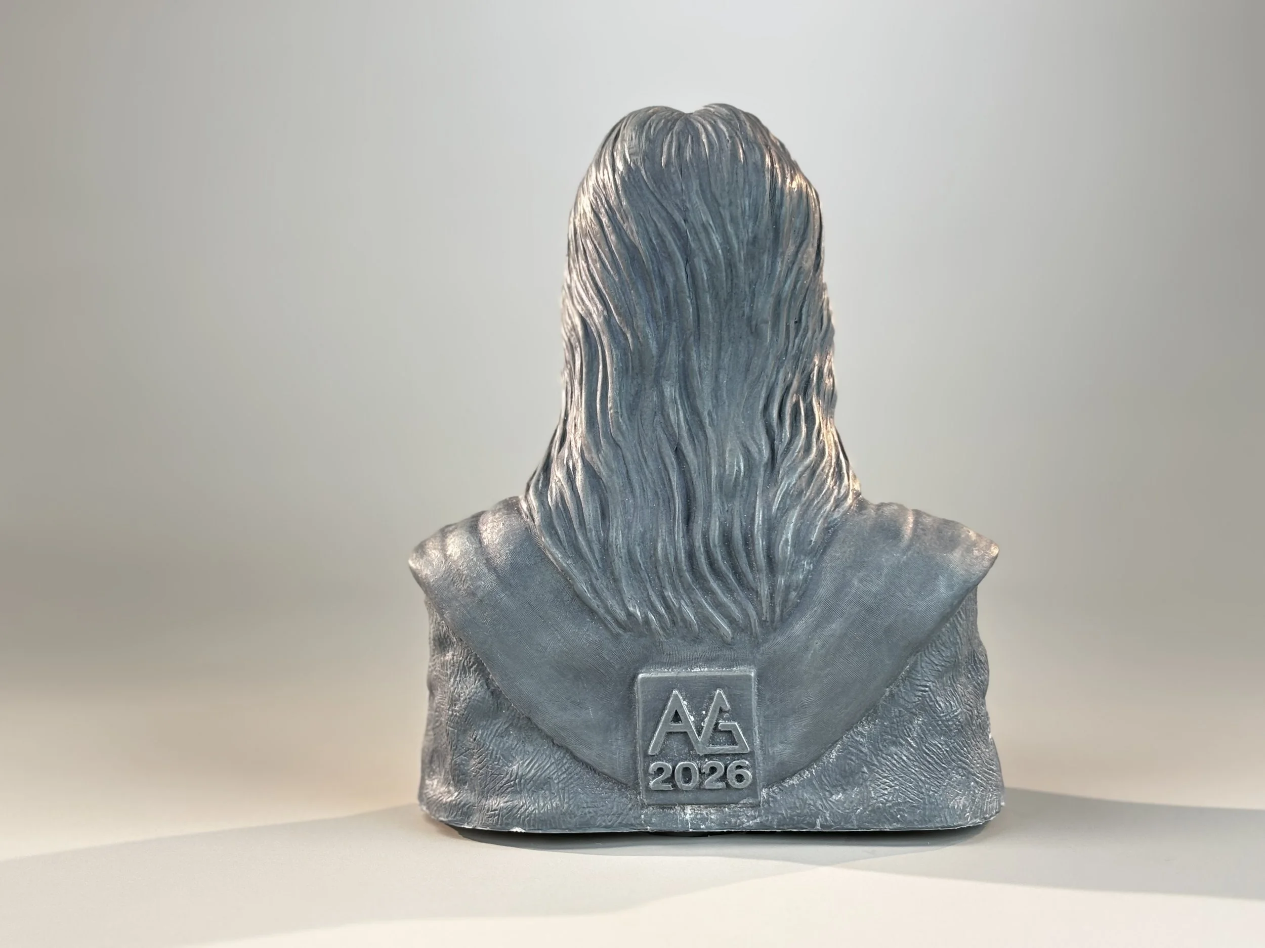 Neil Peart portrait Sculpture by Arnold G. © 2026 therushsculptor.com