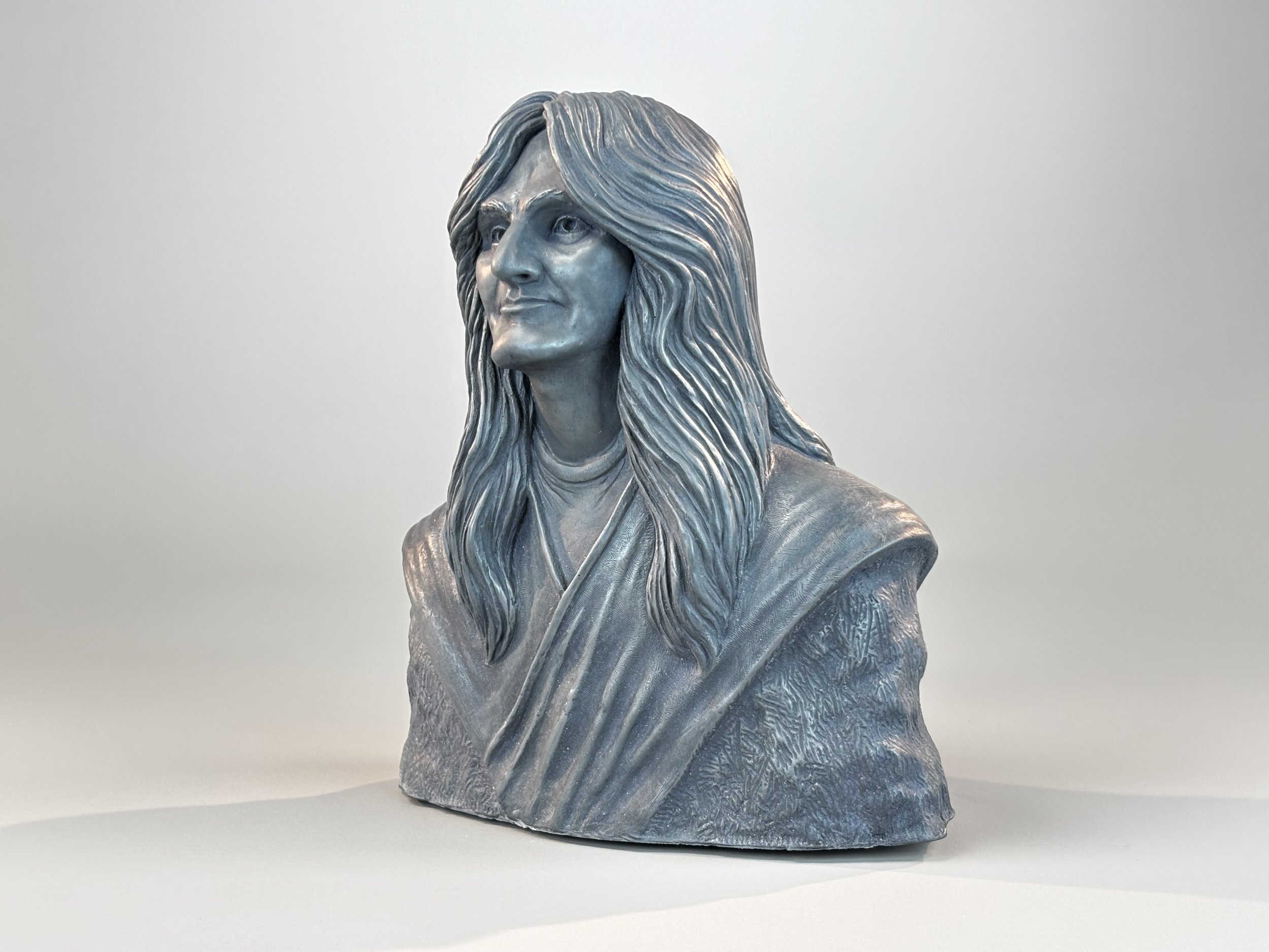 Geddy Lee portrait Sculpture by Arnold G. © 2026 therushsculptor.com