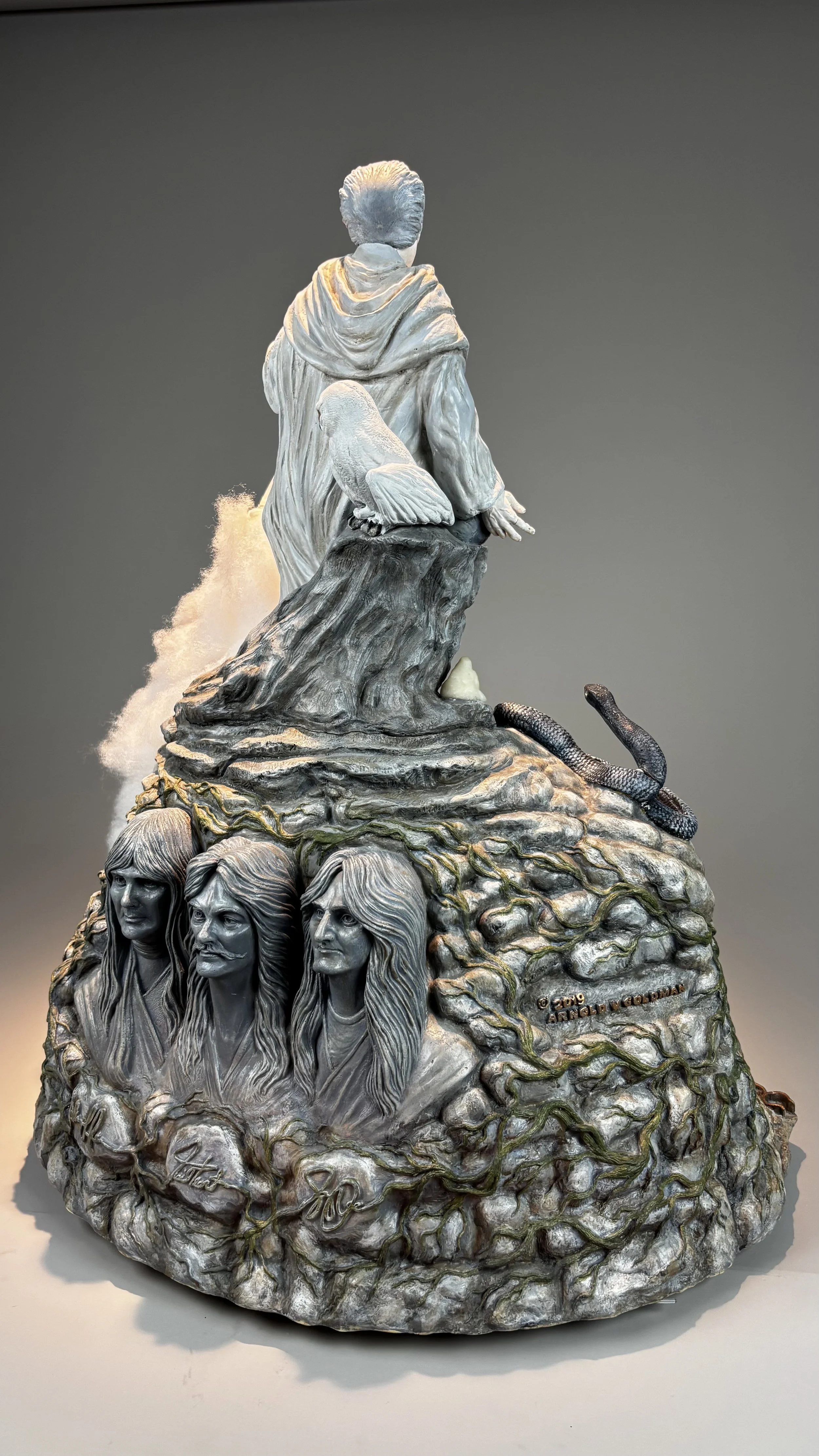 The Necromancer - Mixed Media Sculpture - ©2026 Arnold G. therushsculptor.com