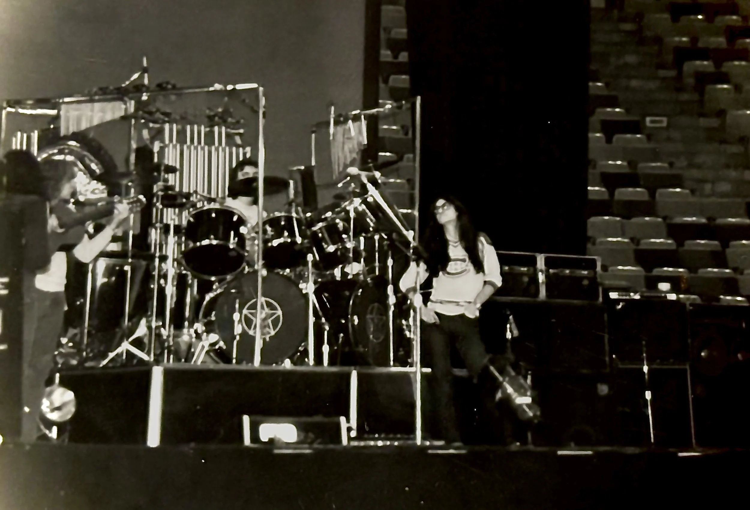 Taken during sound check on the Permanent Waves Tour at the Toledo Sports Arena, Toledo, Ohio April 24th, 1980. ©2026 Arnold G. -therushsculptor..com