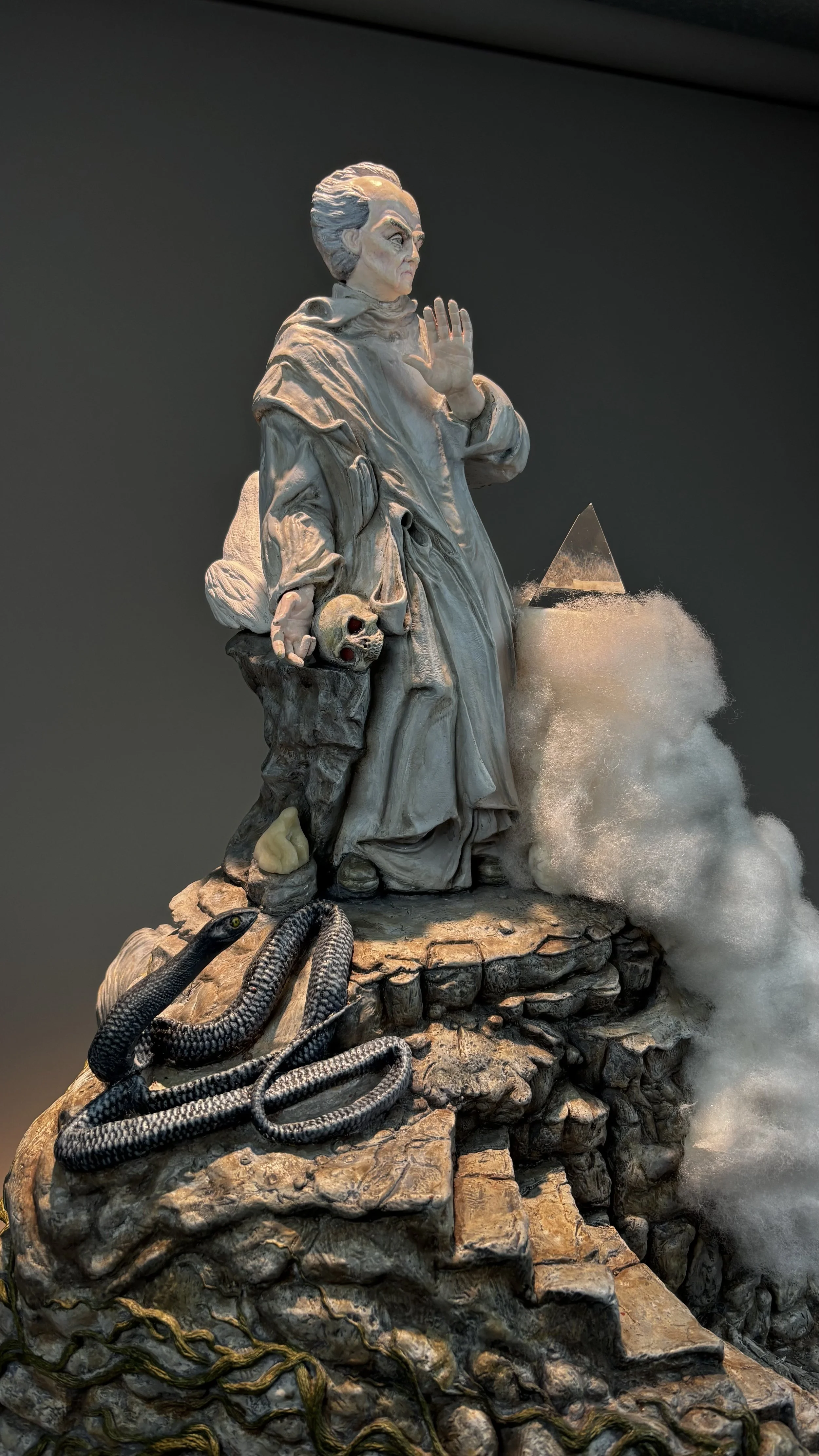 The Necromancer - Mixed Media Sculpture - ©2026 Arnold G. therushsculptor.com