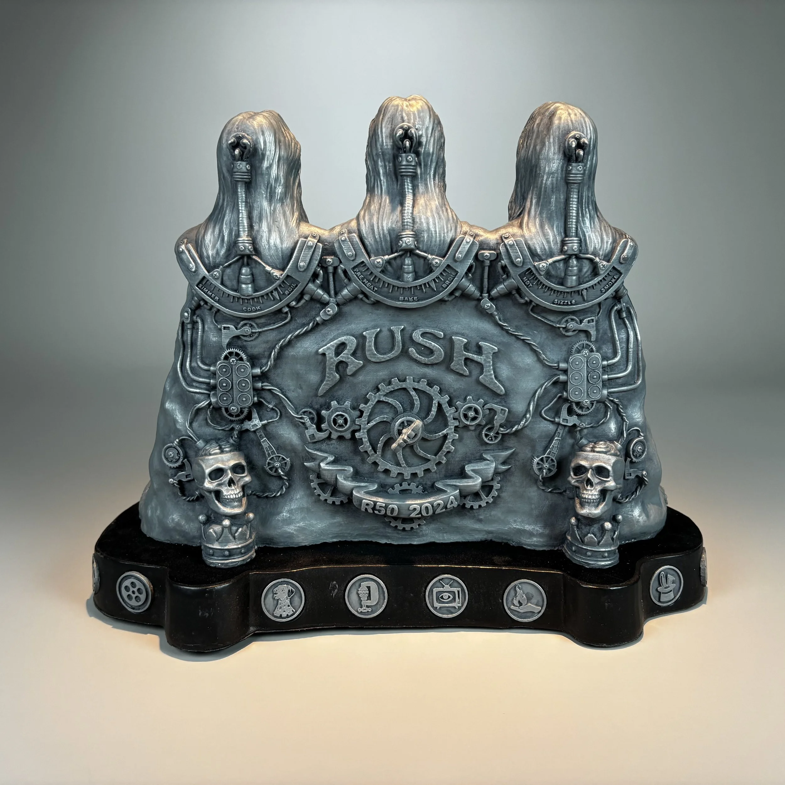 The Men Who Hold High Places - Reduced Scale - Bonded Nickel - ©2026 Arnold G. therushsculptor.com