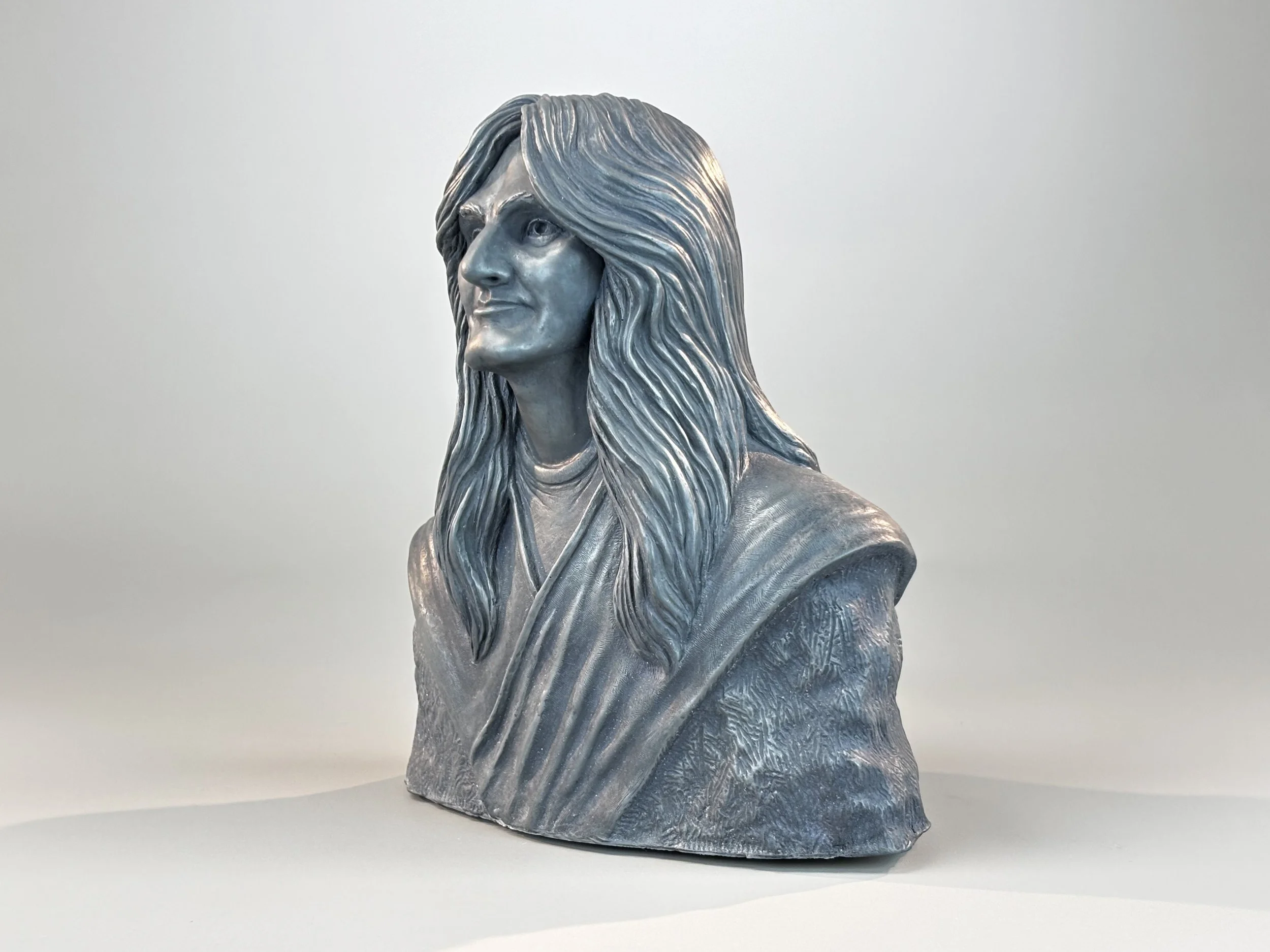 Geddy Lee portrait Sculpture by Arnold G. © 2026 therushsculptor.com