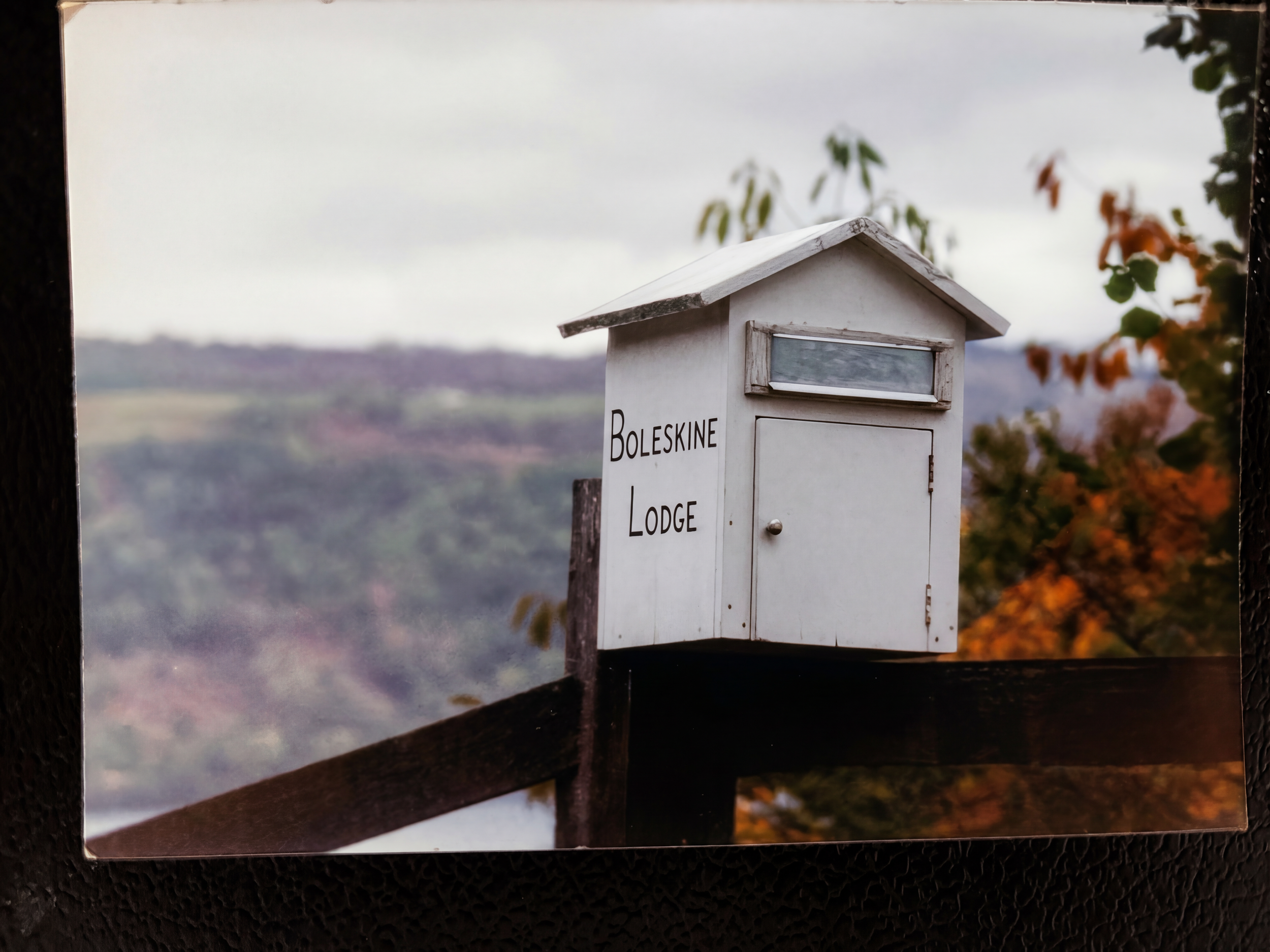 Image taken near the town of Foyers at the driveway entrance to Boleskine Lodge in Scotland, on the banks of Loch Ness . Seen as it was in October of 1982. ©2026 therushsculptor..com