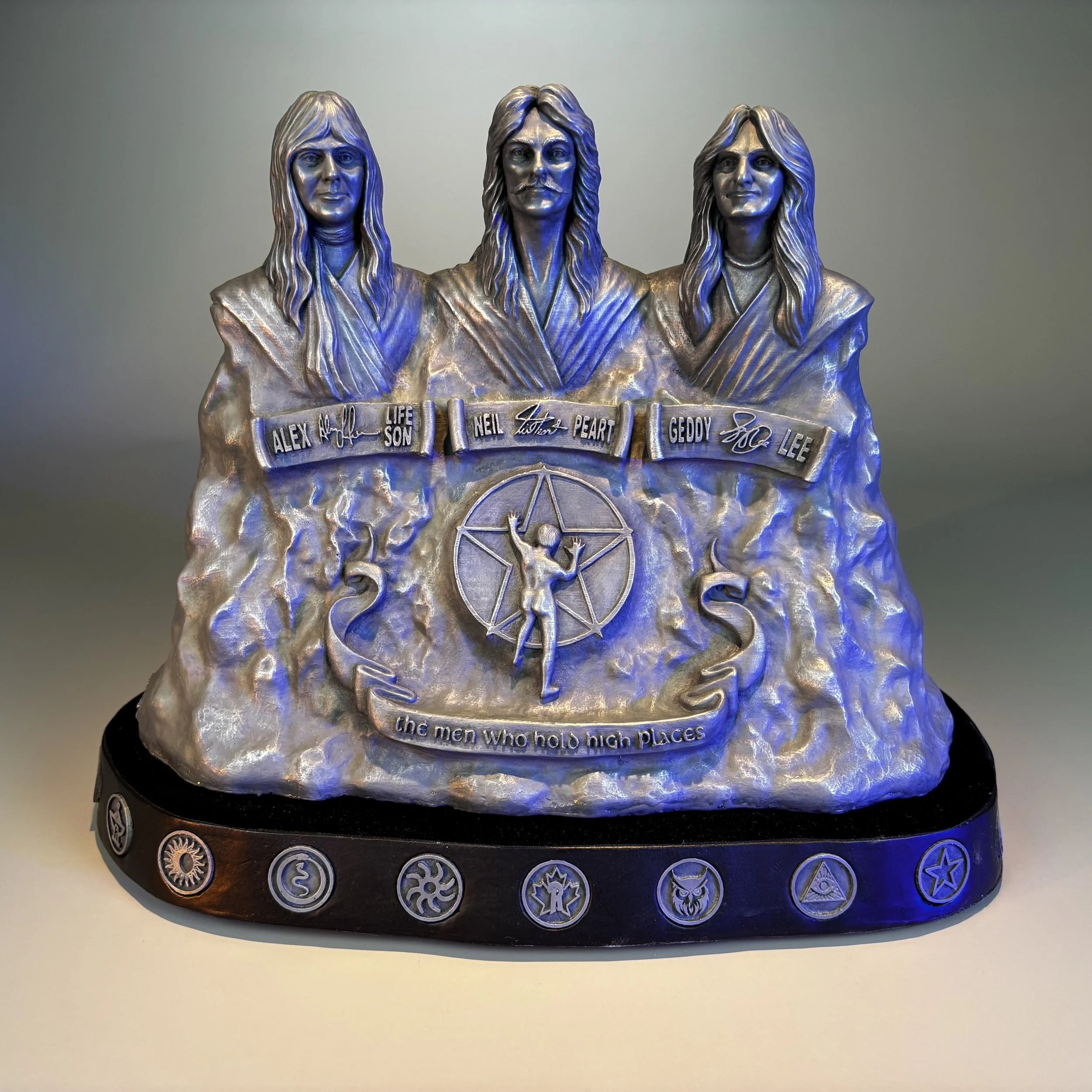 The Men Who Hold High Places - Reduced Scale - Bonded Nickel - ©2026 Arnold G. therushsculptor.com
