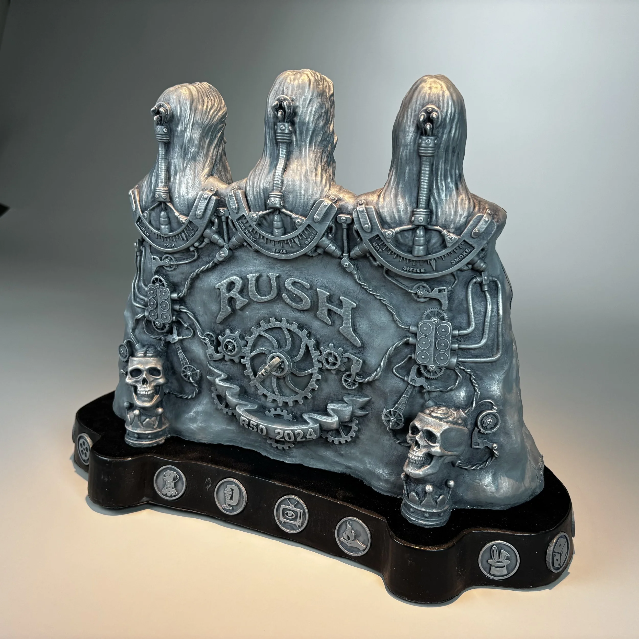 The Men Who Hold High Places - Reduced Scale - Bonded Nickel - ©2026 Arnold G. therushsculptor.com