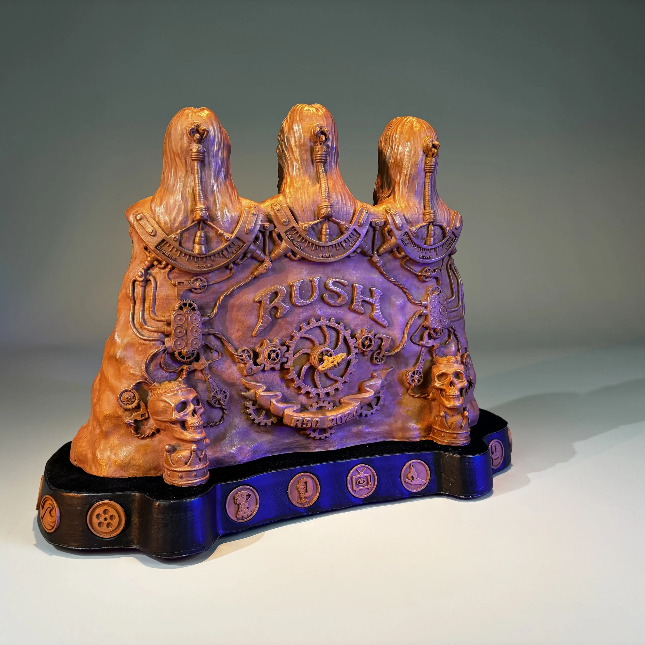 The Men Who Hold High Places - Reduced Scale - Bonded Copper - ©2026 Arnold G. therushsculptor.com
