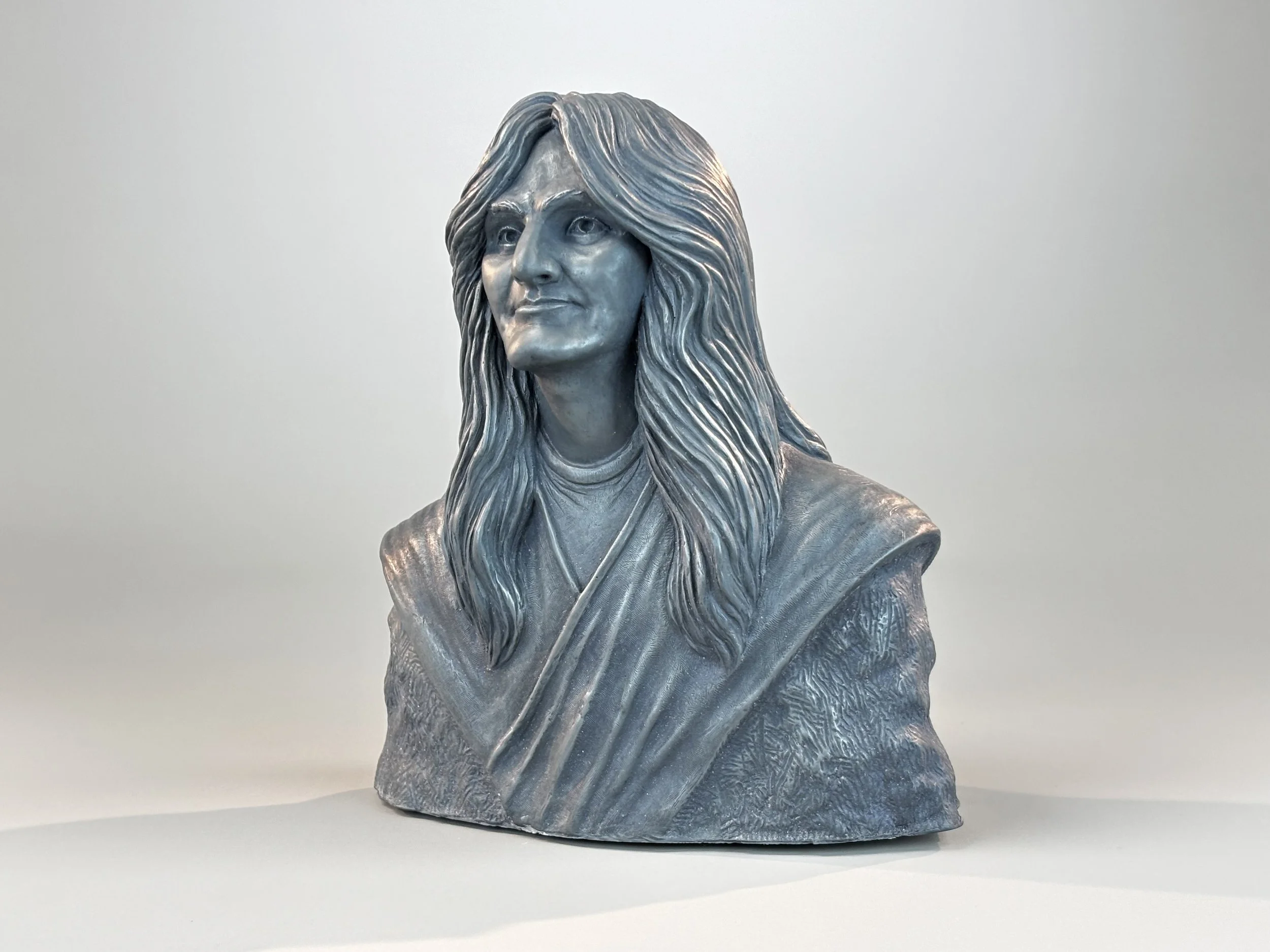 Geddy Lee portrait Sculpture by Arnold G. © 2026 therushsculptor.com