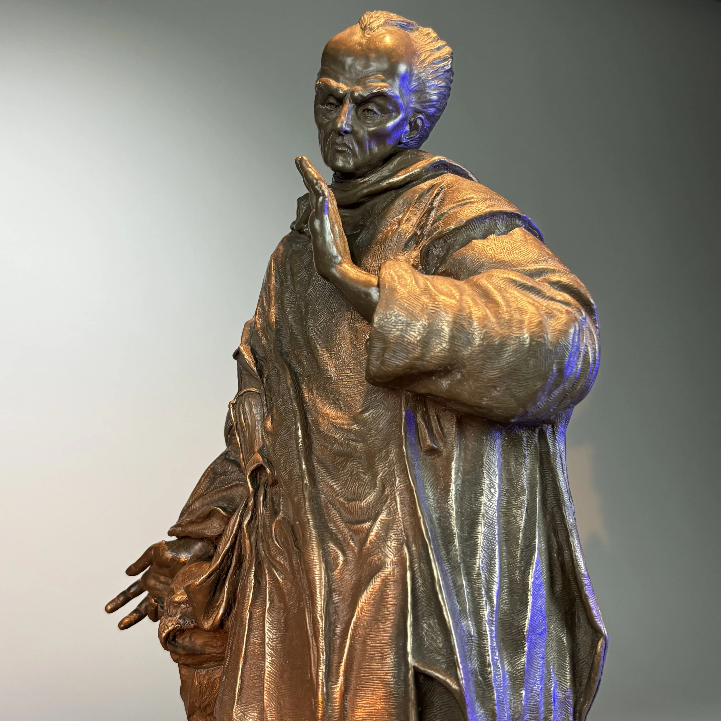 The Necromancer - Bonded Bronze Sculpture - ©2026 Arnold G. therushsculptor.com