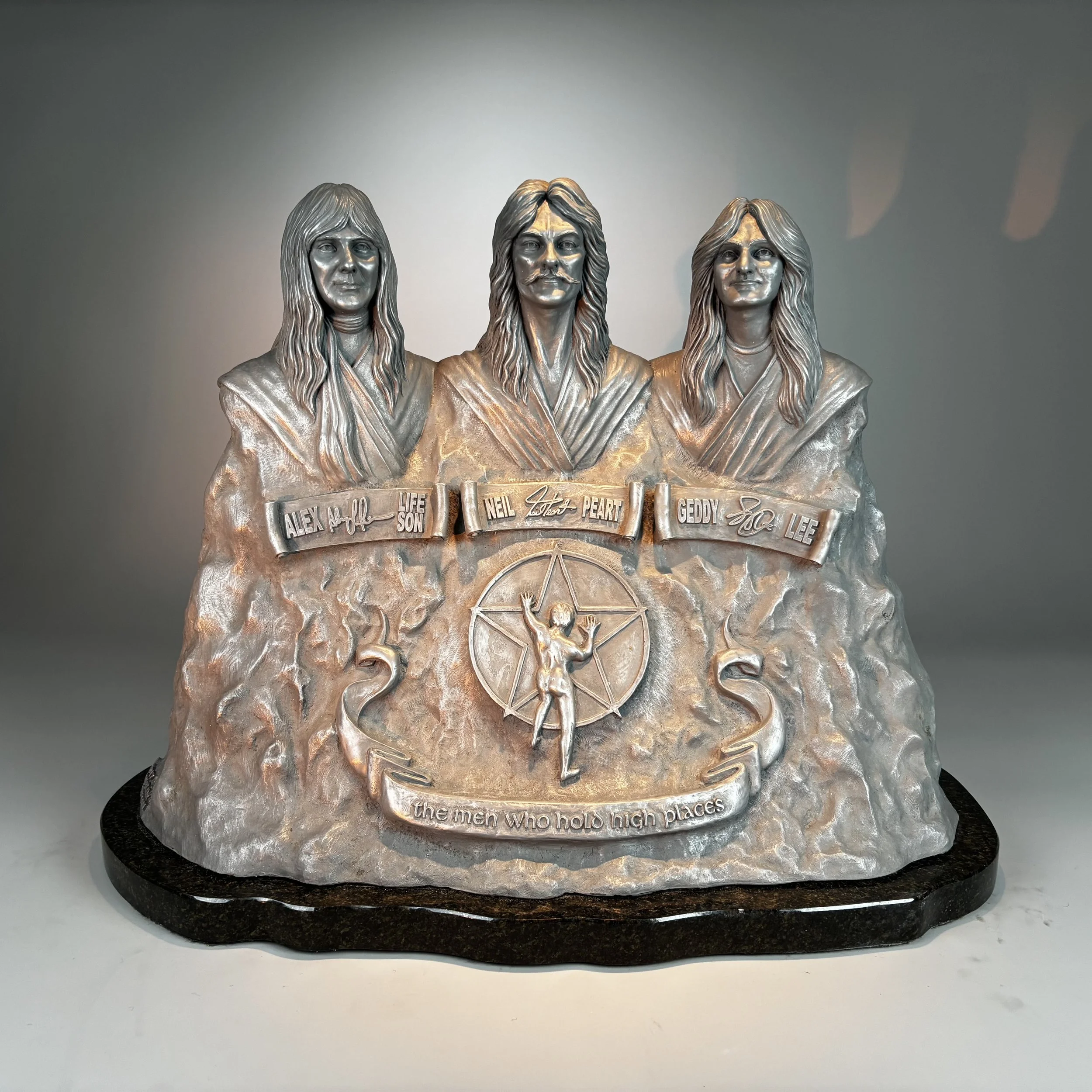 The Men Who Hold High Places - Full Scale - Bonded Aluminum - ©2026 Arnold G. therushsculptor.com