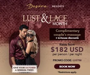 Desire Riviera Maya Lust & Lace Month promotion