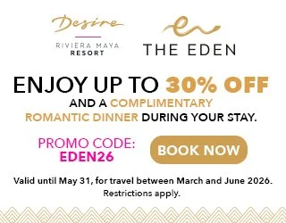 Official Desire Riviera Maya promotion banner