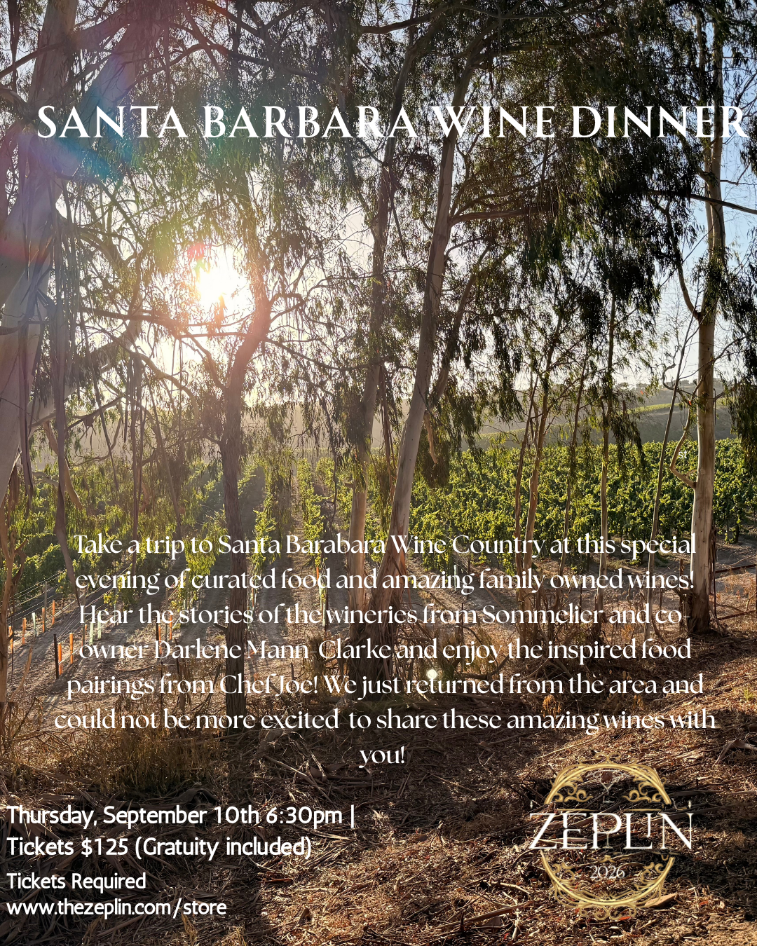 Featuringa four course tasting menu with expertly paired wines at THE ZEPLIN Thursday, May 21.png