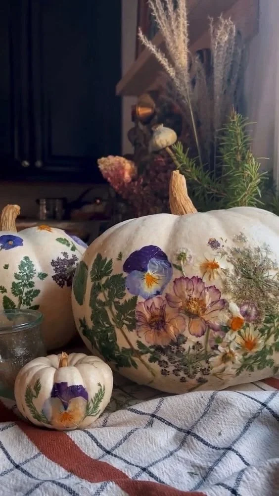 10/24 - Pressed Flower Pumpkin Workshop