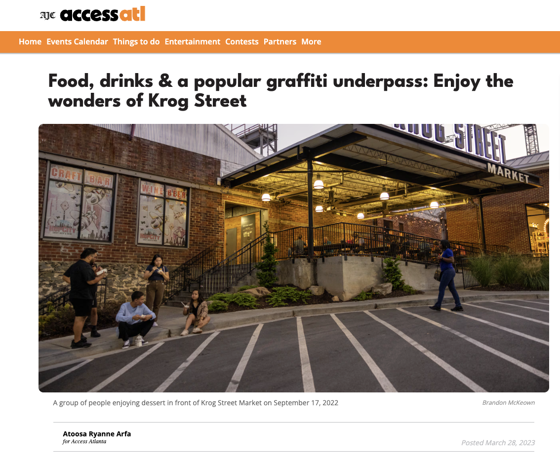 Food, drinks & a popular graffiti underpass: Enjoy the wonders of Krog Street
