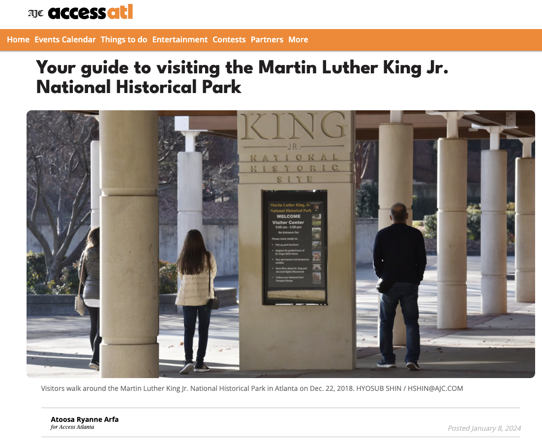 Your guide to the Martin Luther King Jr. National Historic Park
