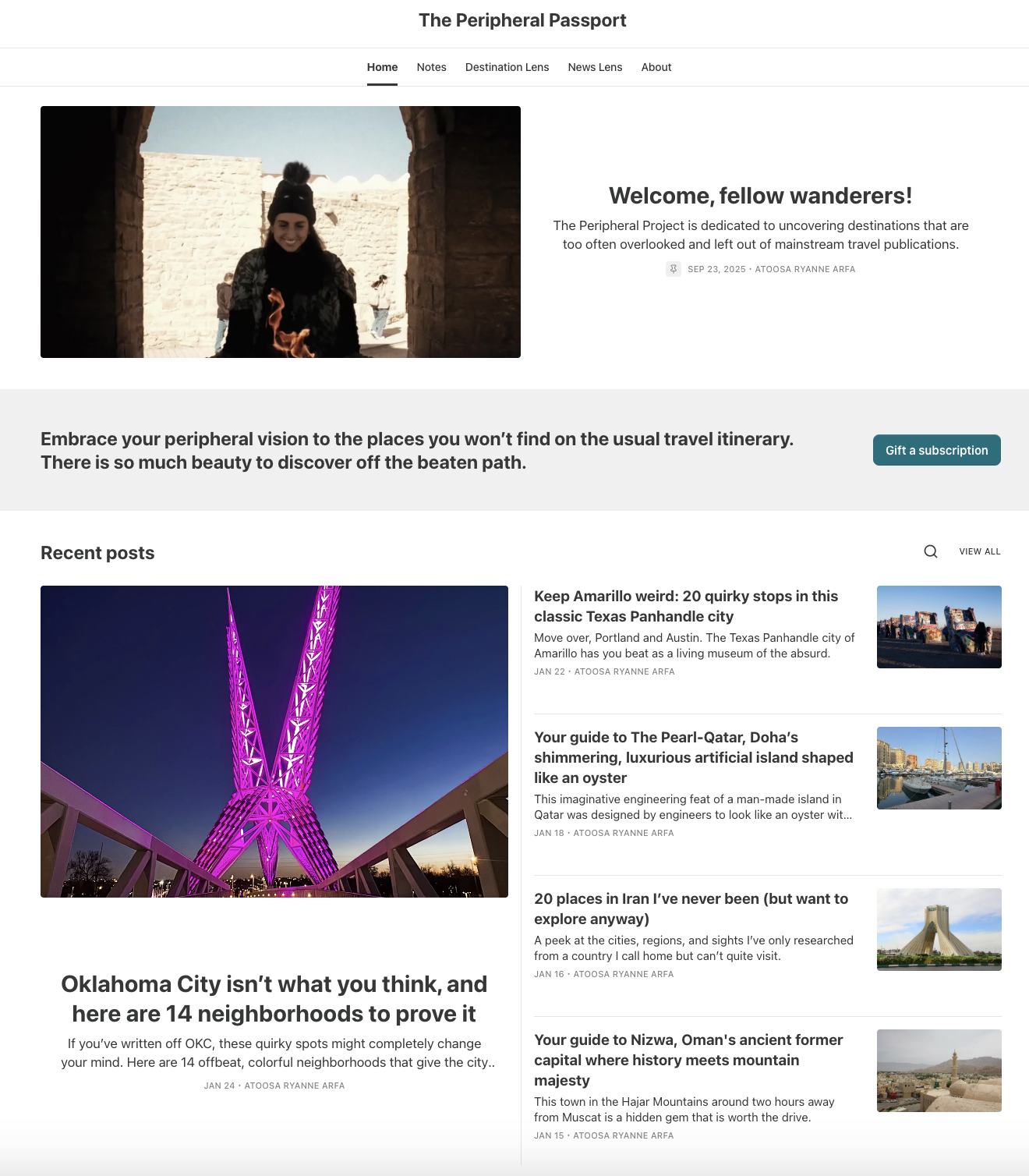 The Peripheral Passport Homepage