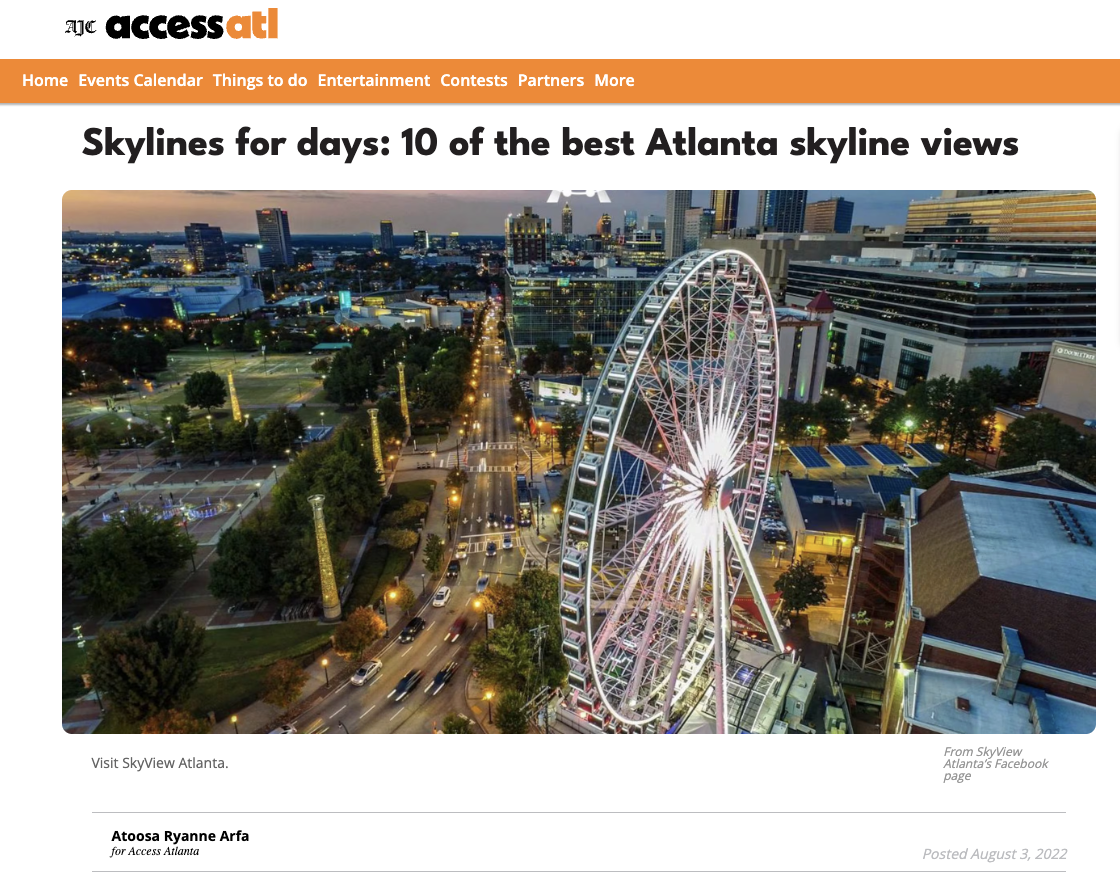 Skylines for days: 10 of the best Atlanta skyline views