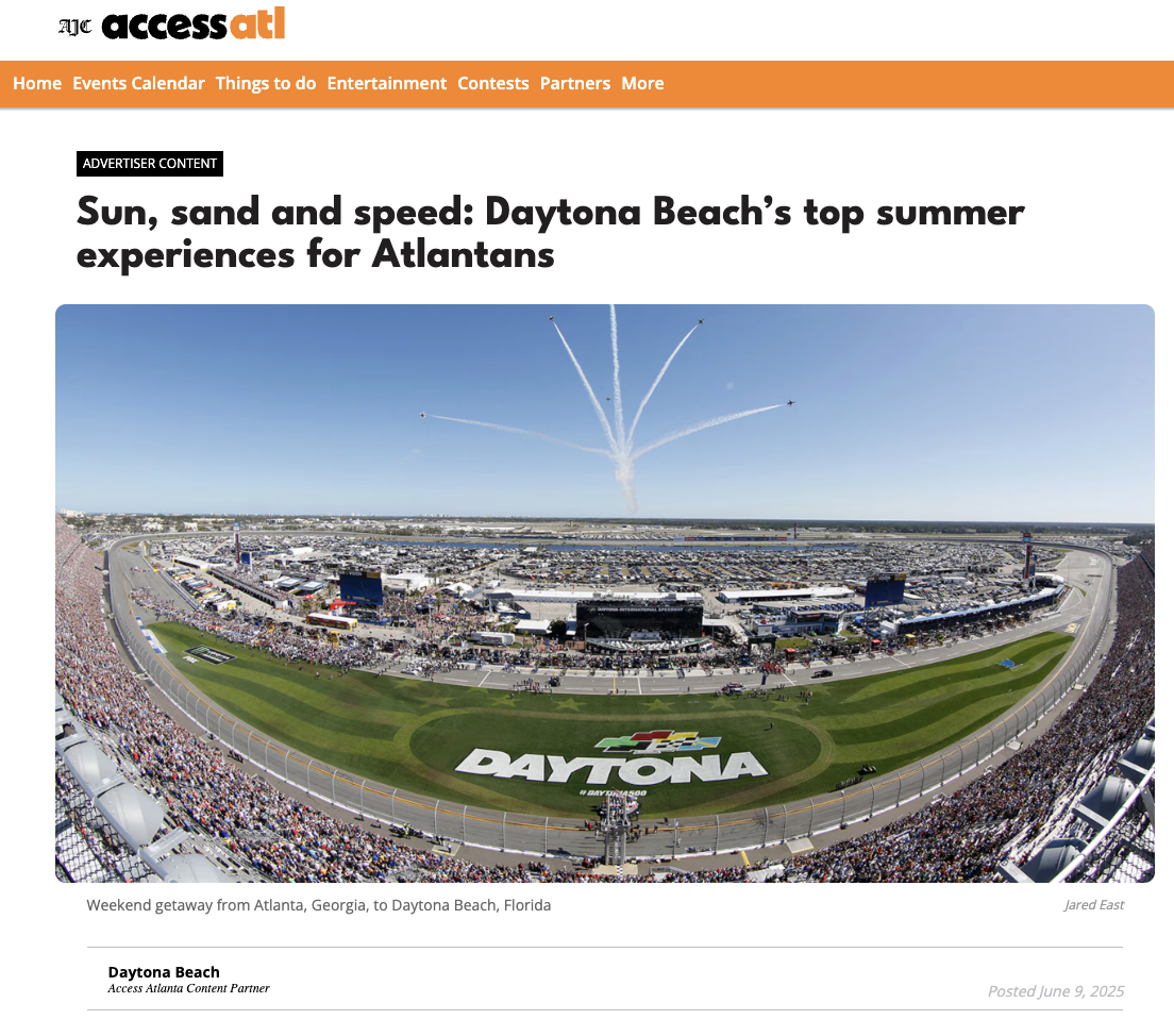 Sponsored content for Daytona Beach, Florida