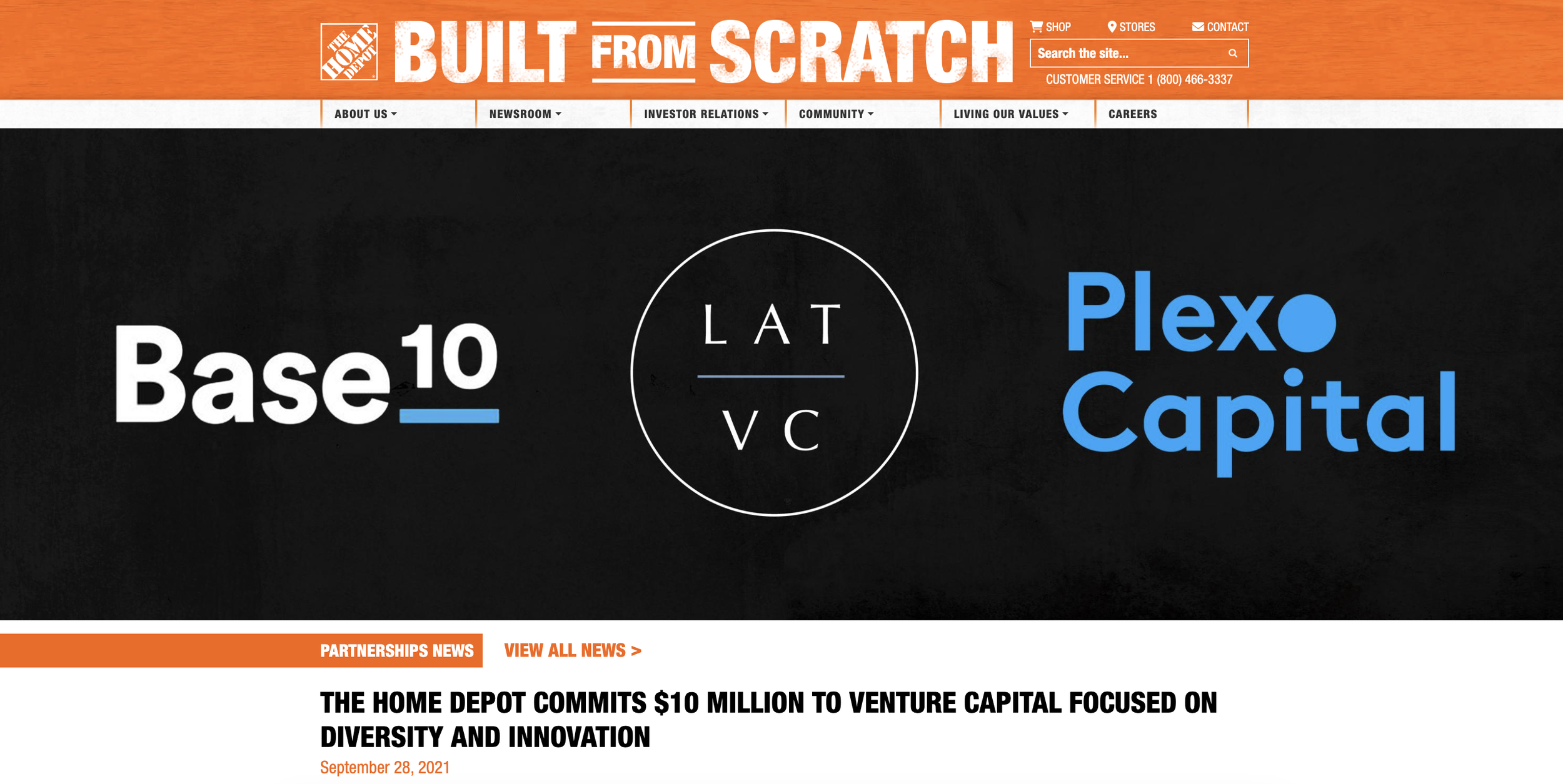 The Home Depot commits $10 million to venture capital focused on diversity and innovation