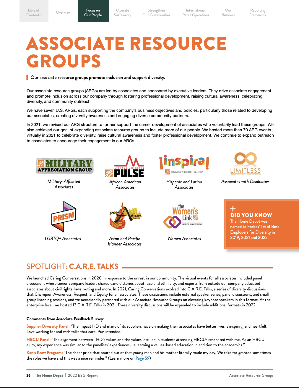 The Home Depot 2022 ESG Report