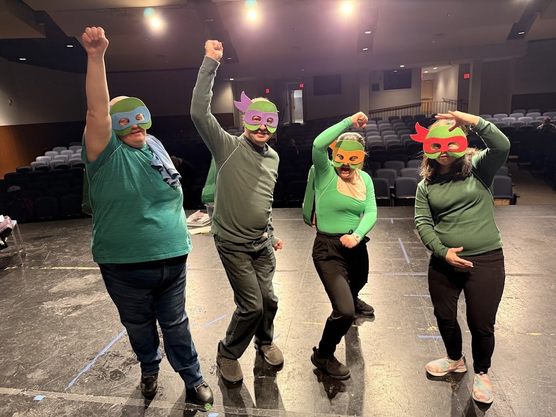 Our Teenage Mutant Ninja Turtles from our original play Totally Toon'd Out Fall 2025 