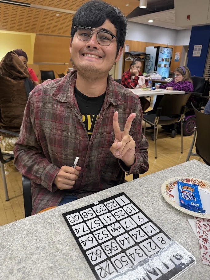 A SOAR friend playing BINGO