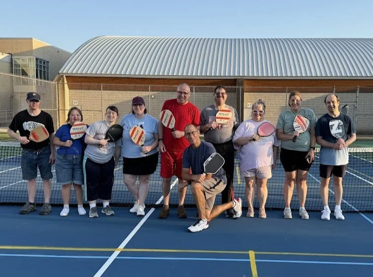 Group of Pickleball Players with Coach Dave Summer 2025