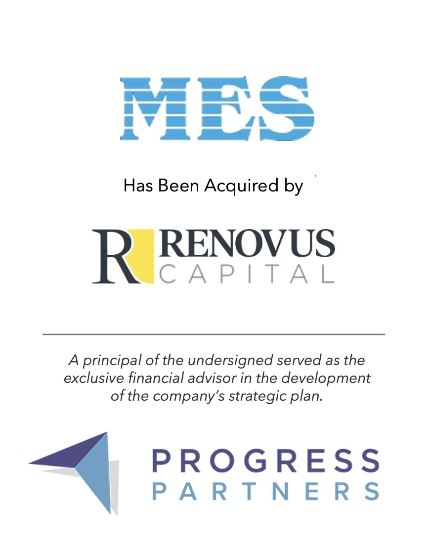 Progress Partners Advises MES on its Acquisition by Renovus Capital