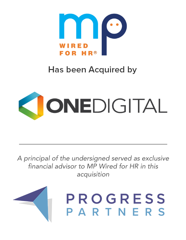 Progress Partners Advises MP Wired for HR on Strategic Sale to OneDigital