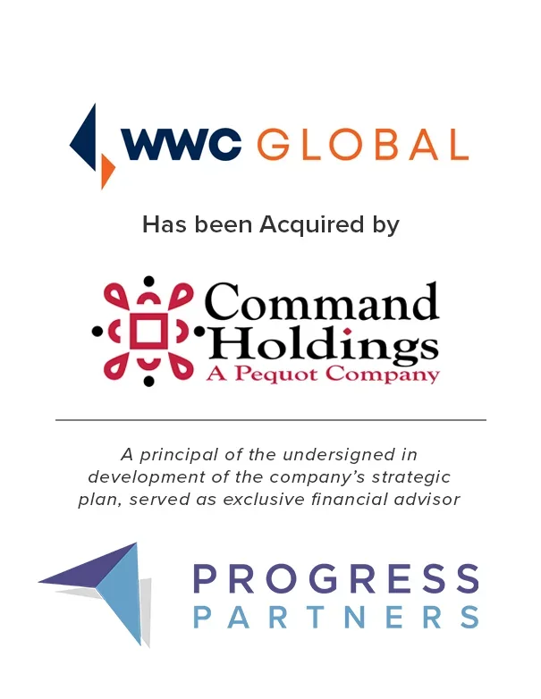Progress Partner Advises WWC Global on its Acquisition by Command Holdings