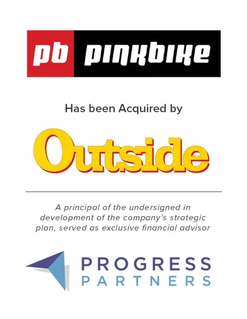 Progress Partners Advises Outside, Inc. on Pinkbike Transaction