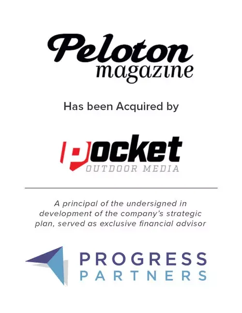 Progress Partners Advises Pocket Outdoor Media on its Acquisition of Peloton Magazine