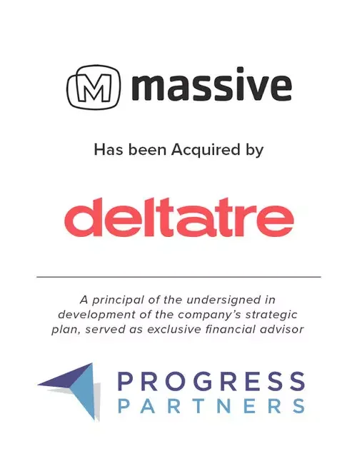 Progress Partners Advises Massive on its Acquisition by Deltatre