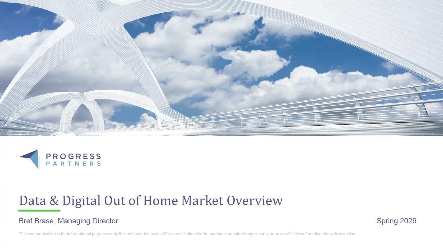 Data &amp; Digital Out of Home Commentary Spring 2026