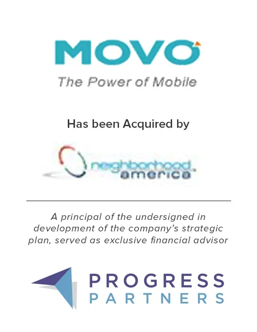 Progress Partners Advises on the Acquisition of Movo by Neighborhood America