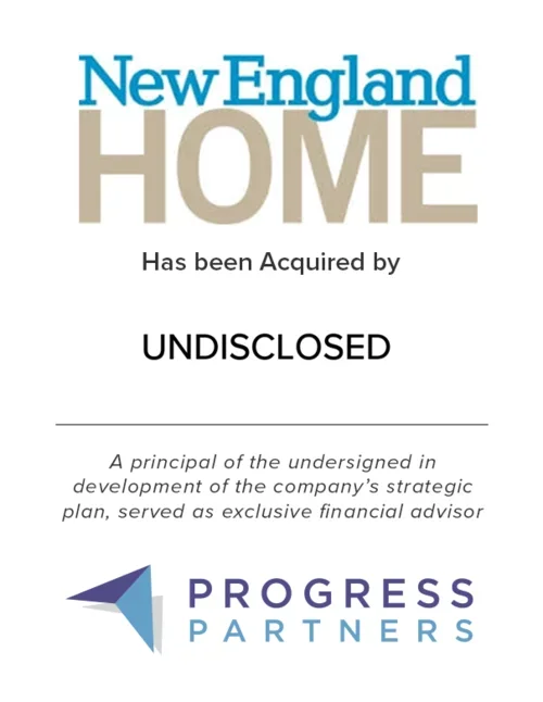Progress Partners Advises on the Acquisition of New England Home