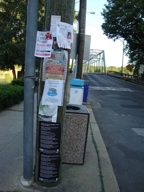 June 14, 2011. Diary of a Billsticker – Lambertville/New Hope, USA