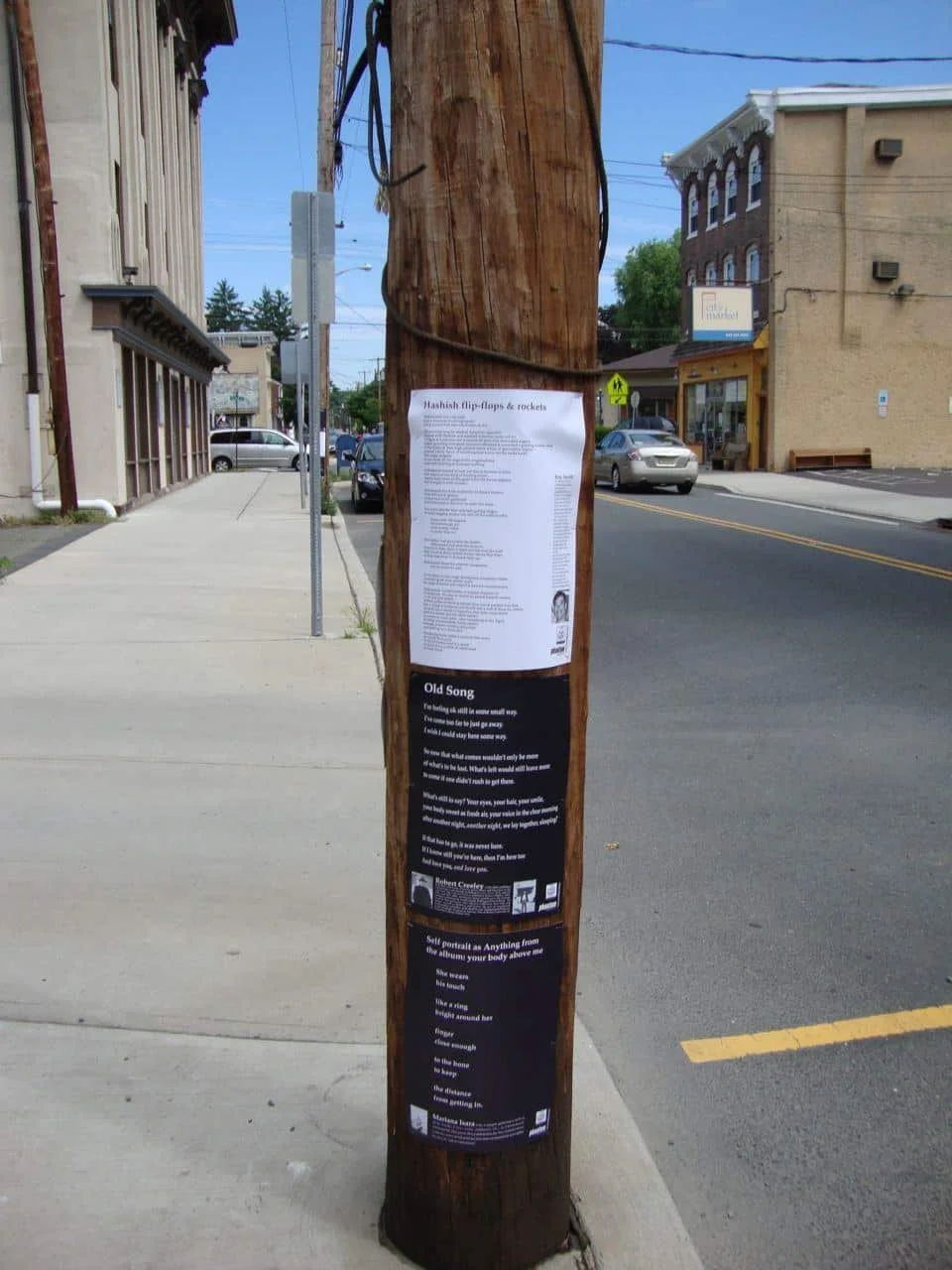 July 8, 2010. Diary of a Billsticker – Lambertville, New Jersey and New Hope, Pennsylvania, USA