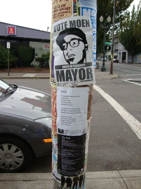 November 4, 2009. Diary of a Billsticker – Seattle and Portland, USA