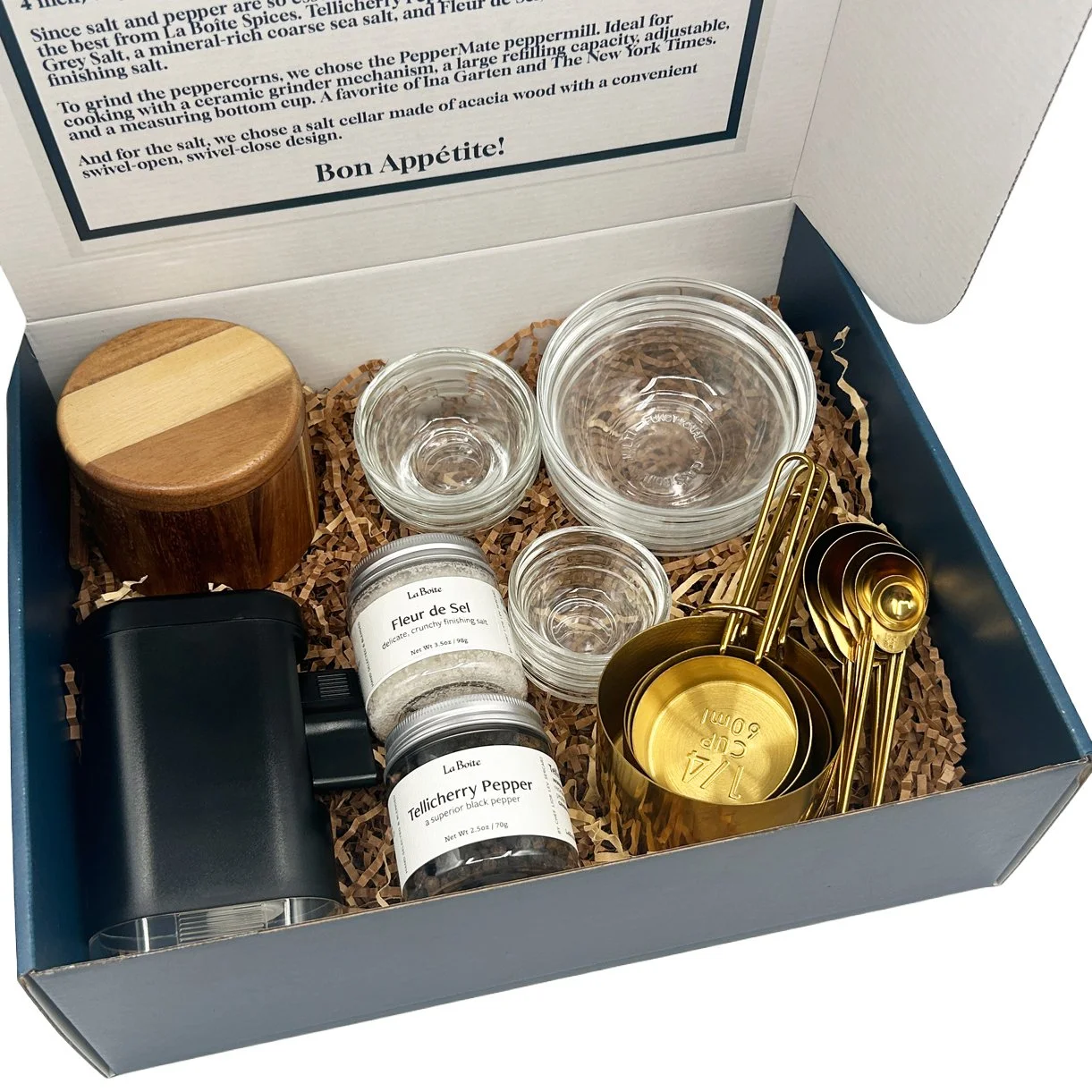 Mis En Place Kit | French Chef's Prep Bowl Set With Premium Spices & Tools