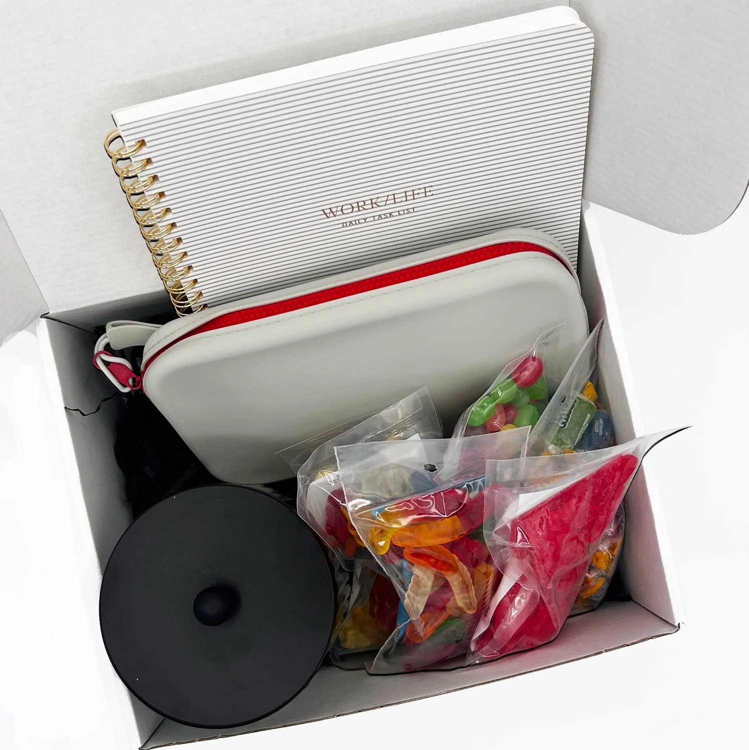 First Day Ready | New Job Gift Box With Notebook, Pencil Bag & Candy Jar