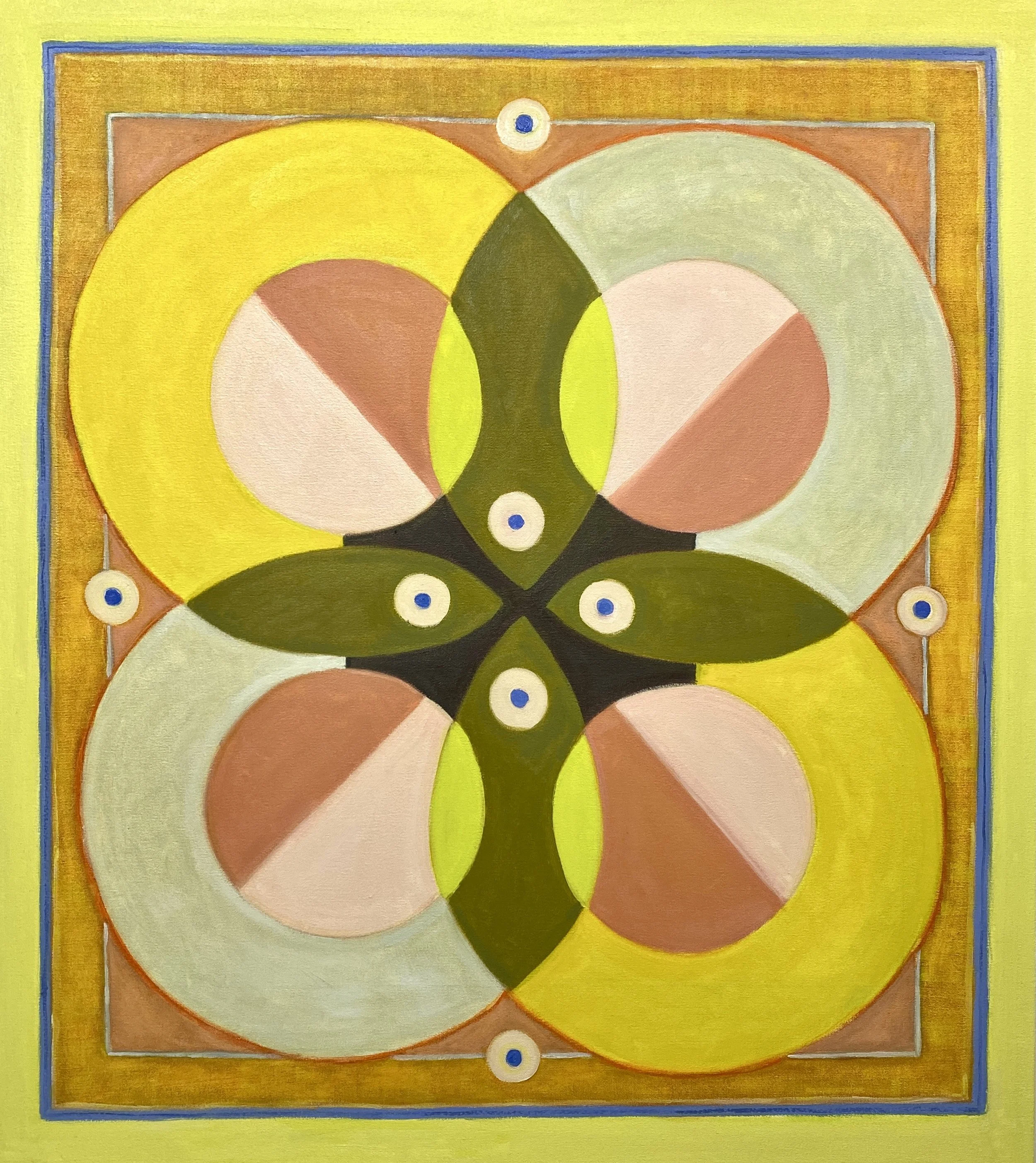 Scissors on the Curve, 2023, oil on canvas, 30 x 35 in.