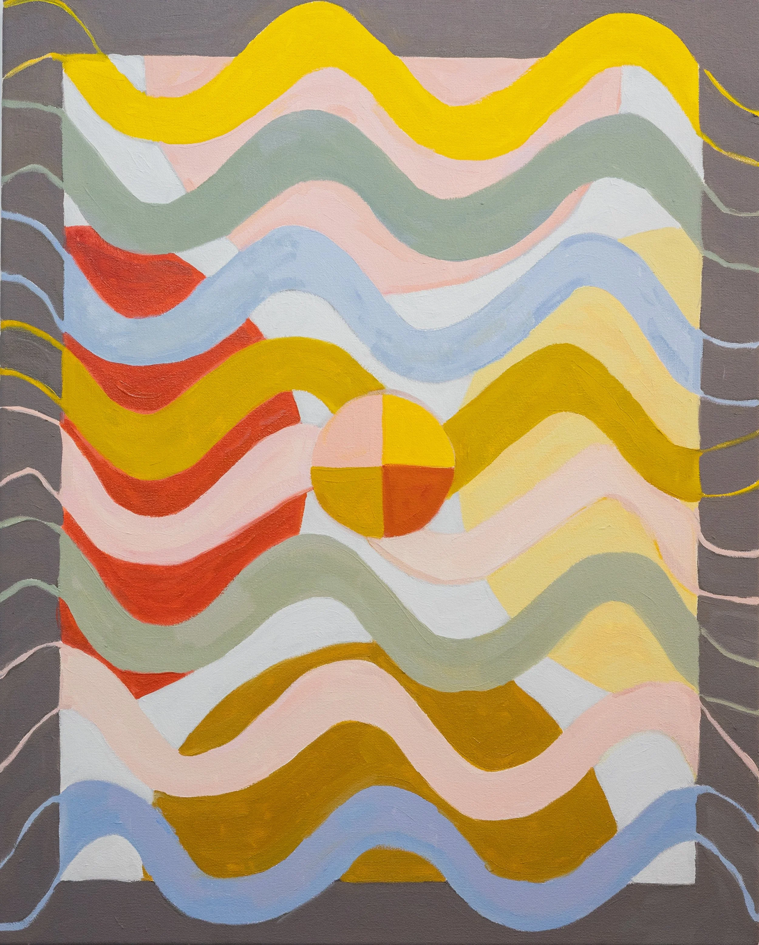 Where We Meet, 2023, oil on canvas, 30 x 24 in.