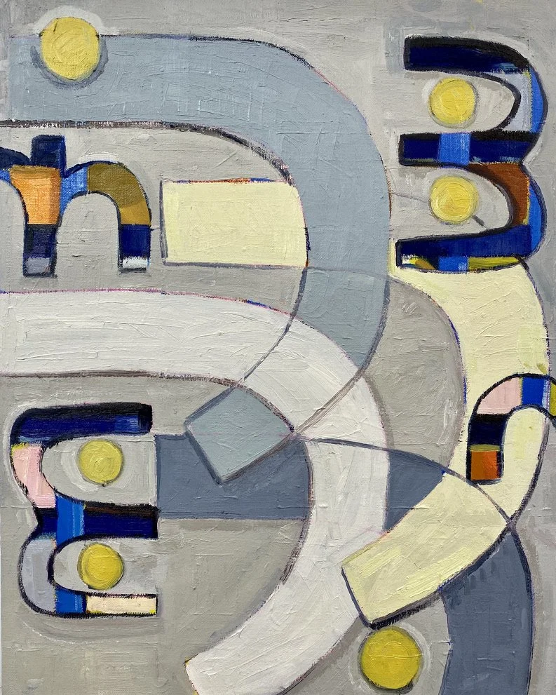 Collecting Moons, 2021, oil on canvas, 24 x 18 in.
