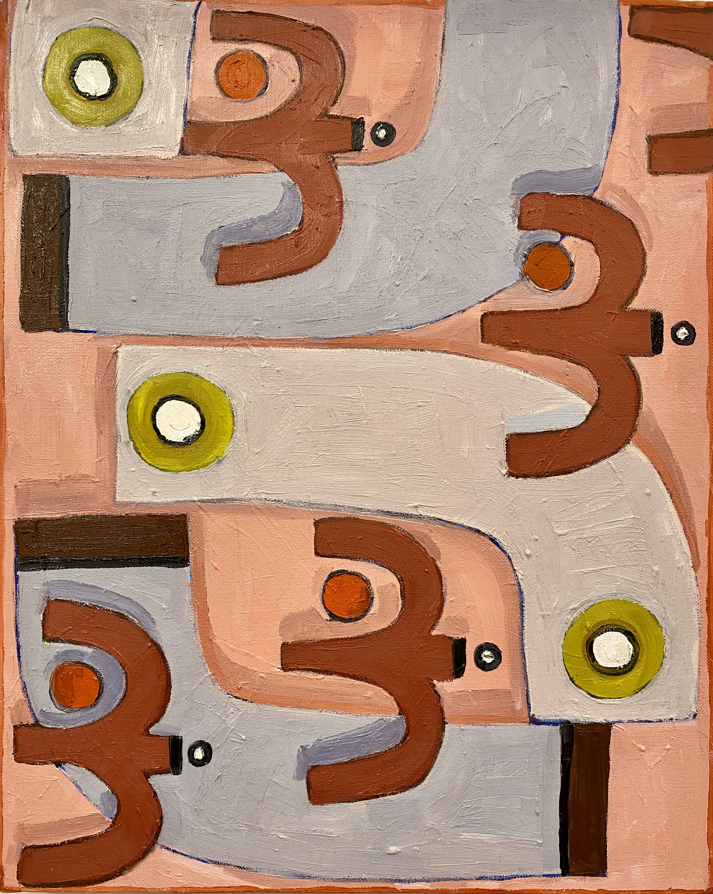 Birds, 2022, oil on canvas, 24 x 18 in.